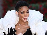 Winnie Harlow and Rita Ora exude glamour in black gowns on the red carpet as stars gather for one of fashion's biggest nights at the Vogue World Show