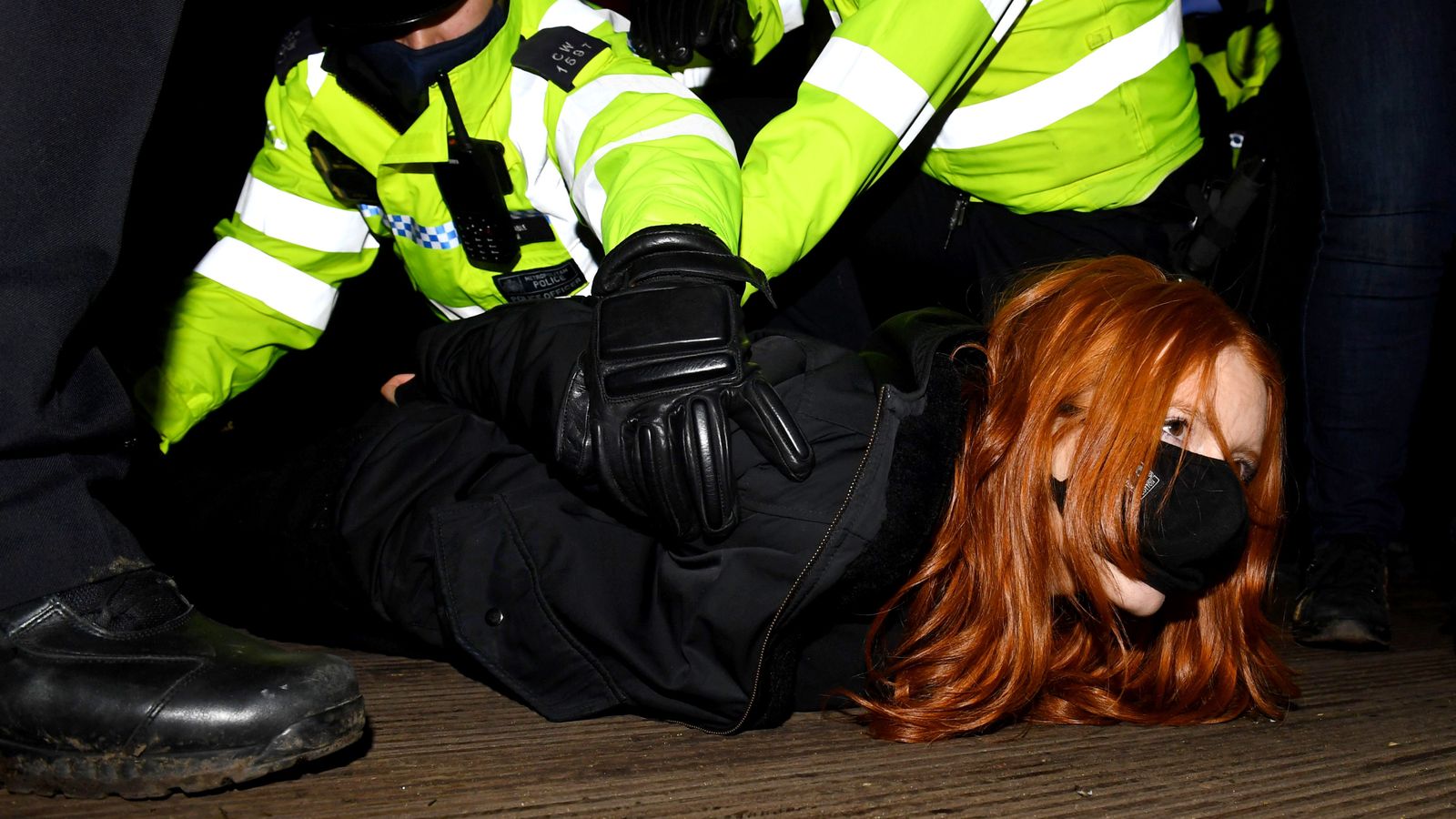 Woman arrested at Everard vigil calls for Met Police to be abolished