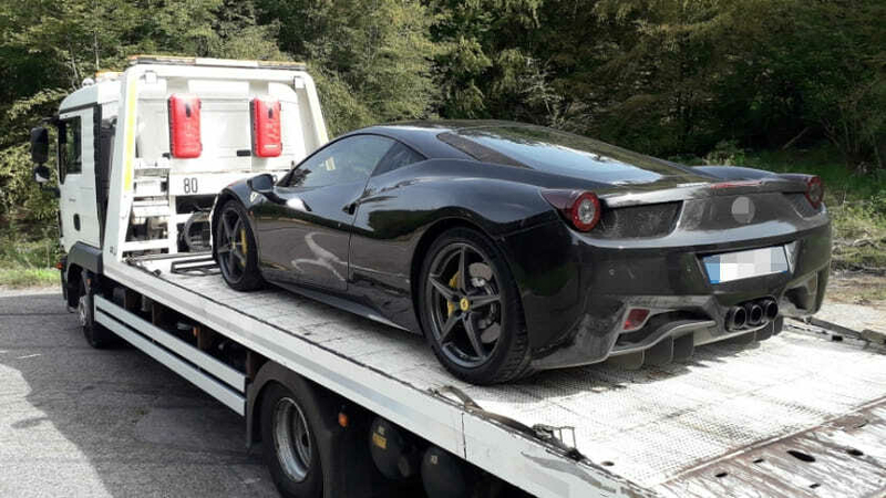 Dans les Vosges: Flashé à près de 200km/h, les gendarmes lui confisquent sa Ferrari