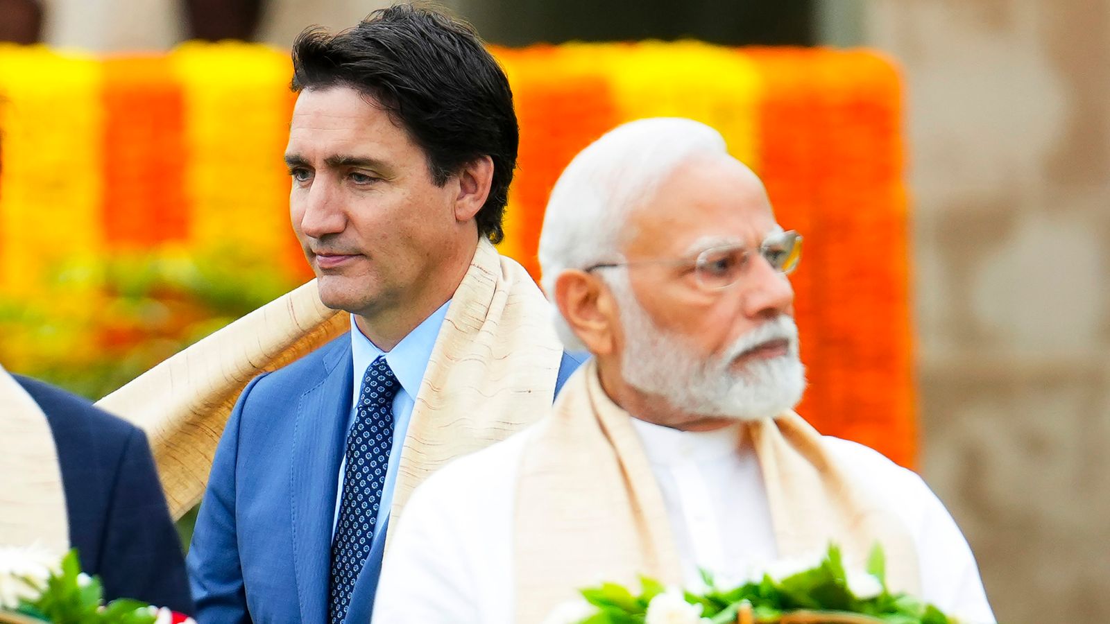 The rift between the two nations is growing, after Justin Trudeau's accusation angered Narendra Modi, India's prime minister. Pic: Sean Kilpatrick/The Canadian Press via AP