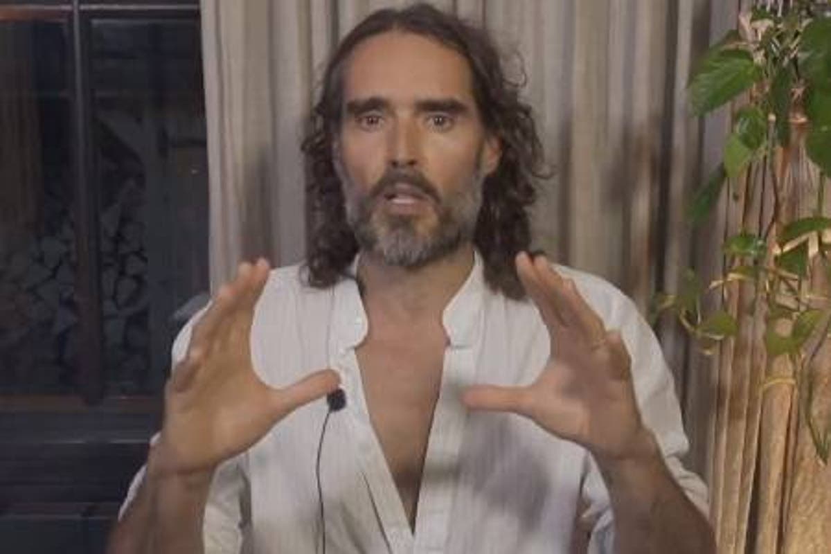 Russell Brand admits ‘distressing week’ and floats media conspiracy over sex assault allegations