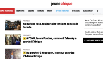 Le Burkina Faso suspend la diffusion du média « Jeune Afrique »