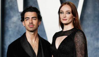 Joe Jonas and Sophie Turner arrives at the Vanity Fair Oscar party