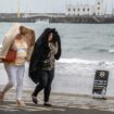 People walk along the sea front in Scarborough, North Yorkshire. Weather warnings will come into force as the UK and Ireland brace for the arrival of Storm Agnes, which will bring damaging winds and big stormy seas. Agnes, the first named storm of the season, will affect western regions of the UK and Ireland, with the most powerful winds expected on the Irish Sea coasts. Picture date: Wednesday September 27, 2023. PA Photo. Photo credit should read: Danny Lawson/PA Wire