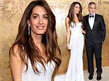 Amal Clooney and George Clooney prove they are the ultimate glamorous power couple as they bring together Hollywood's elite at their charity event to honor 'defenders of justice' in New York City