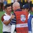 The altercation followed an incident on the 18th green