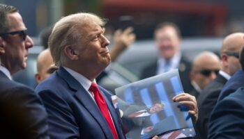 Trump campaigns in Iowa ahead of New York fraud trial - latest