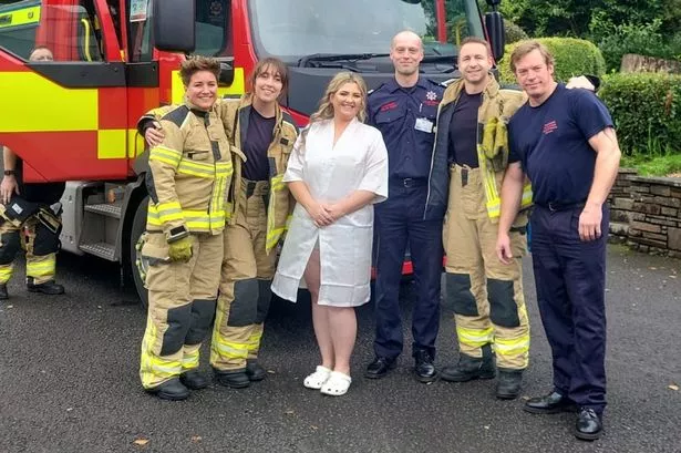 Bride's wedding venue catches fire from sparklers she bought to entertain guests