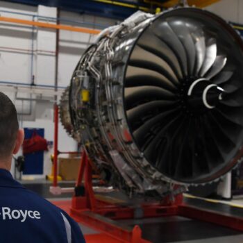 A Rolls-Royce factory in Derby