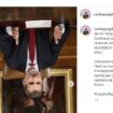 Puigdemont 'responde' a Sánchez poniendo una foto de Felipe VI bocabajo