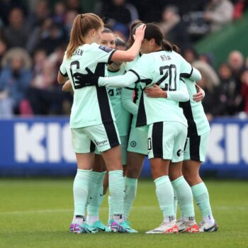Chelsea defeat Everton to cement top spot in WSL as Manchester City slip up against Brighton