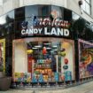The exterior of an American-style “candy” store on Oxford Street