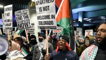 Protests for Palestinians greet Denver conference on Israel’s future