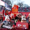 Watch as Kansas City Chiefs celebrate Super Bowl win with victory parade