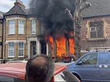 Horror as London house is torched in 'anti-Semitic hate crime': Four people are hurt and man in his 60s 'who was making threatening comments' is arrested for 'arson'