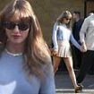 Taylor Swift holds hands with boyfriend Travis Kelce as they enjoy a romantic lunch date at Nobu in Malibu... after returning from Bahamas vacation
