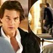Tom Cruise spotted sprinting through the Natural History Museum in London as he films scenes for Mission Impossible 8 with Vanessa Kirby