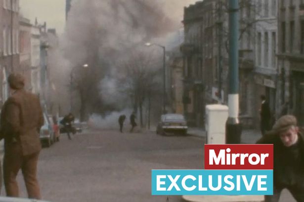 Chilling hidden footage shows Martin McGuinness plant IRA bomb which injures 26 people