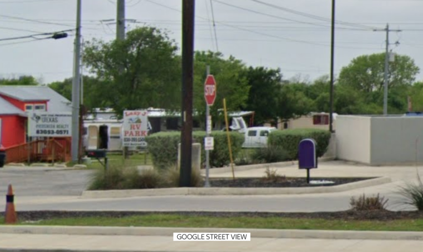 Lazy J's RV Park in Nixon, Texas, where Brandon Rasberry was killed in 2022. Pic: Google Street View