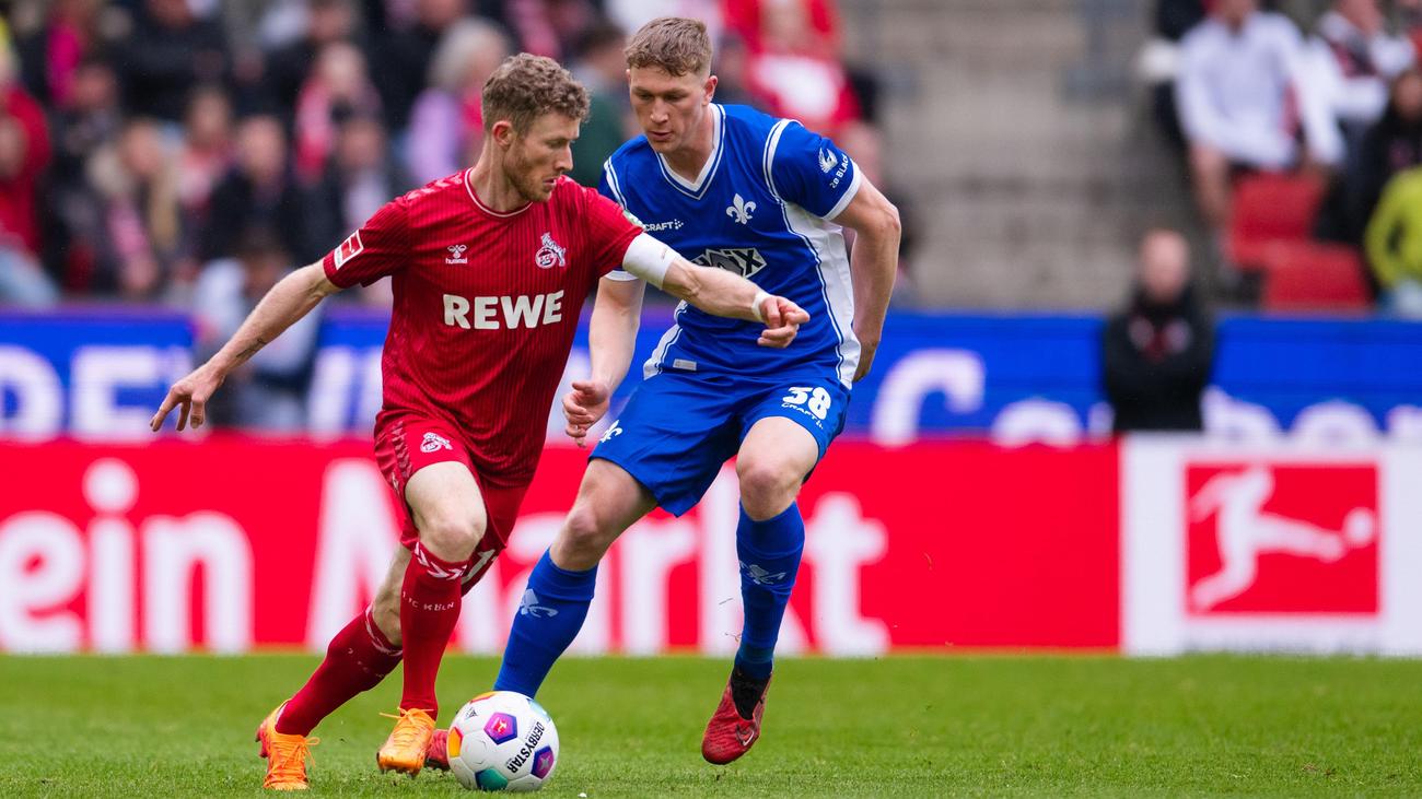 Bundesliga, 30. Spieltag: Darmstadt zögert drohenden Abstieg in Köln hinaus
