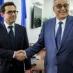 Frankreichs Außenminister Séjourné (links) im Libanon