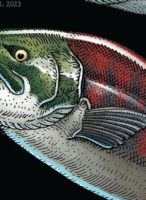 Giant nine-foot prehistoric salmon 'had tusk-like teeth to fight off its predators'