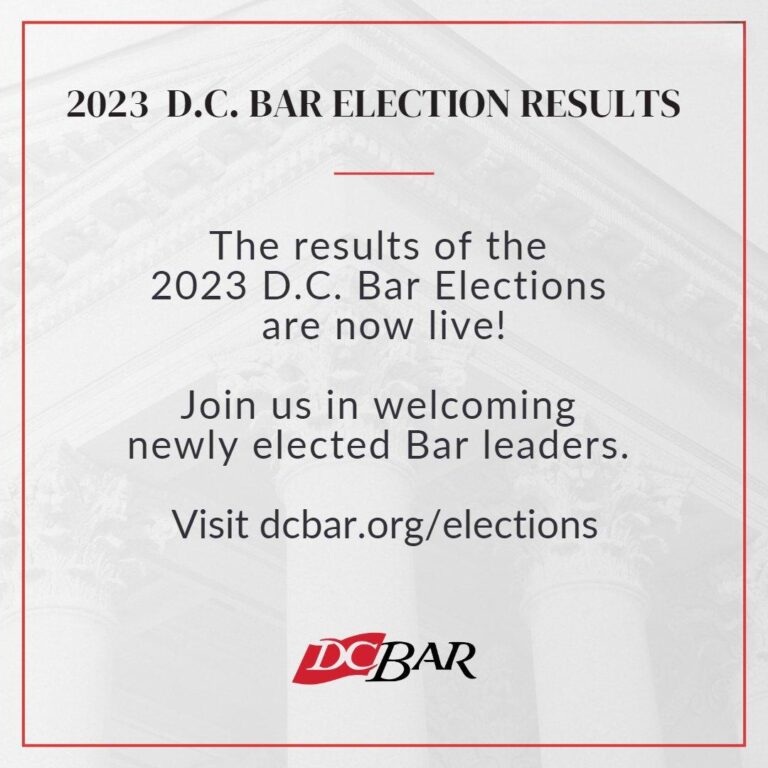 DC Bar Election: Drawing Parallels with Canada, Australia, and the Papacy!
