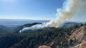 Blazing France Canyon Fire Devours Over 2,100 Acres of Rugged Bryce Woodlands