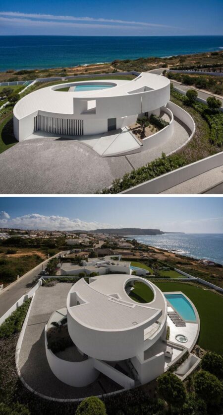 Stunning Sinuous House Blends Seamlessly with Spain’s Mountainous Landscape
