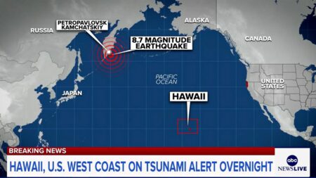 Devastating 8.8-Magnitude Earthquake Sparks Tsunami Waves Along Russia, Japan, and Alaska Coasts