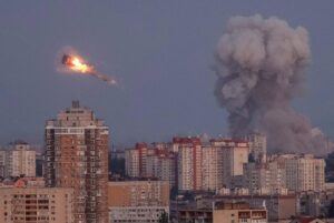 Russia Unleashes Massive Air Assault on Ukraine, Targeting Key Government Building