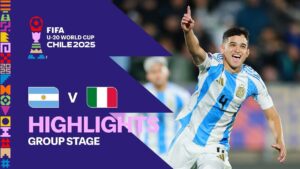Argentina Secures Top Spot in U-20 World Cup Group D with Narrow 1-0 Win Over Italy