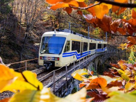 Embark on the Breathtaking ‘Foliage Train’ Adventure Through Italy and Switzerland This Fall Embark on the Breathtaking ‘Foliage Train’ Adventure Through Italy and Switzerland This Fall