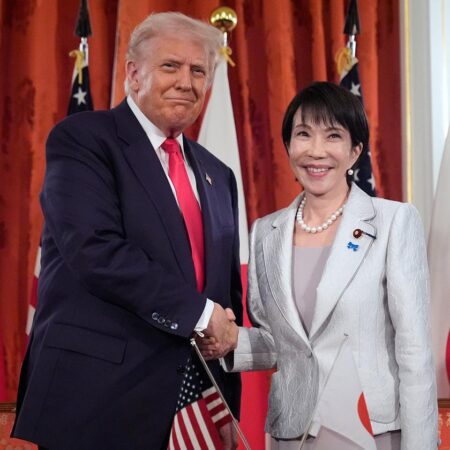 Trump Praises Troops and Champions Tariffs During Visit to US Carrier in Japan Trump Praises Troops and Champions Tariffs During Visit to US Carrier in Japan